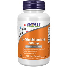 NOW L methionine 500 mg Kapslar