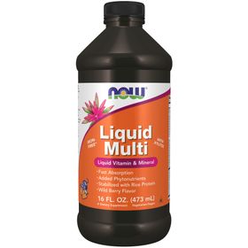 NOW Liquid multi berry Flytande