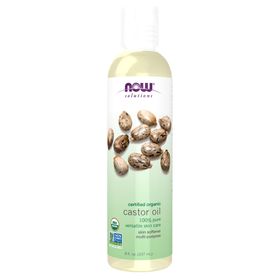 NOW Castor oil organic Olja för hud och hår 237 ml