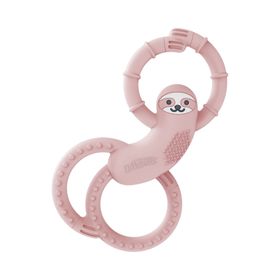 Dr. Brown's Sengångare silicone teether, pink Bitring 1 st
