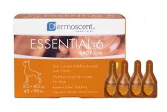 Dermocent Essential 6® Spot-on för hundar 20-40 kg Pälsvård 4 st