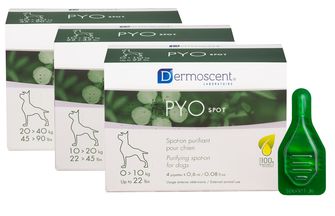 PYOspot® för hundar 0-10 kg Renande spot-on 0,6 ml * 4