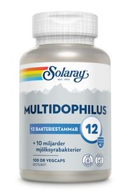 Solaray Multidophilus 12 mjölksyretabletter 100 st