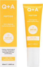 Q+A Peptide Renewing Face Sunscreen SPF 50 Solskydd 50 ml