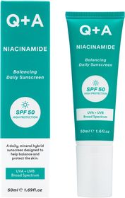 Q+A Niacinamide Balancing Face Sunscreen SPF 50 Solkräm för ansitke 50 ml