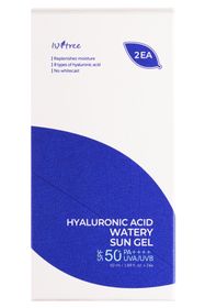 Isntree Hyaluronic Acid Watery Sun Gel SPF50 2-pack Solskydd för ansiktet 50 ml