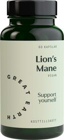 Great Earth Lions Mane Kosttillskott 60 st kapslar