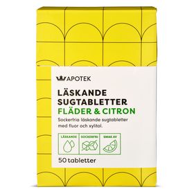 Kronans Apotek Läskande Sugtabletter Fläder & citronsmak 50 st