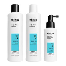 Nioxin System 3 Loyalty Kit for Colored Thinning Hair Hårvårds-kit 300+300+100 ml