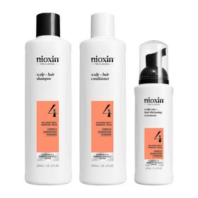 Nioxin System 4 Loyalty Kit for Colored Thinning Hair Hårvårds-kit 300+300+100 ml