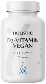 Holistic D3-vitamin vegan 2000IE (50 µg) 90 vegetabiliska kapslar
