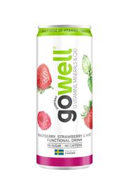 Gowell  Hallon, Jordgubb, Mynta Funktionsdryck 330 ml