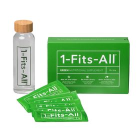 1-Fits-All Green Nutritional Supplement + Flaska Pulver 32 x 10 g