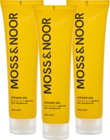 Moss & Noor After Workout Shower Gel Light Mint Duschgel för dig som tränar 3-pack