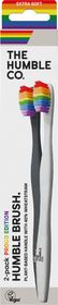 The Humble Co Plant-Based Black / White Sensitive Tandborstar växtbaserade 2 st
