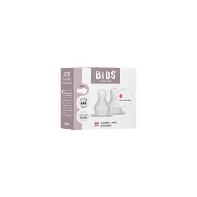 BIBS Baby Bottle Round Latex 270 ml Medium Flow Ivory Nappflaska från 0+ månader 1 st