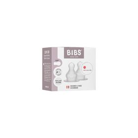 BIBS Grow And Flow Baby Bottle Round Silicone Set 150 ml 270 ml Ivory Nappflaskor från 0+ månader 2 st