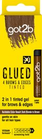 got2b Glued 4 Brows & Edges Tinted Dark Brown Ögonbrynsgel Mörkbrun 16 ml