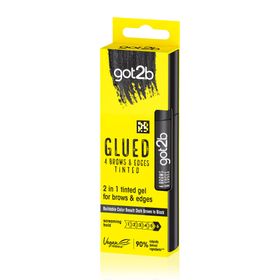 got2b Glued 4 Brows & Edges Tinted Black Ögonbrynsgel Svart 16 ml
