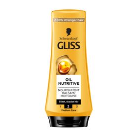 Schwarzkopf Gliss Oil Nutritive Balsam Balsam för skadat och slitet hår 200 ml
