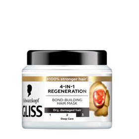 Schwarzkopf Gliss Regeneration Hair Mask Hårinpackning för torrt och skadat hår 400 ml