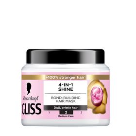 Schwarzkopf Gliss Shine Hair Mask Hårmask för matt och sprött hår 400 ml