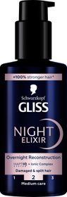 Schwarzkopf Gliss Night Elixir Overnight Reconstruction Reparerar håret under natten 100 ml