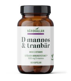 Närokällan D-Mannos + Tranbär Kapslar 60 st