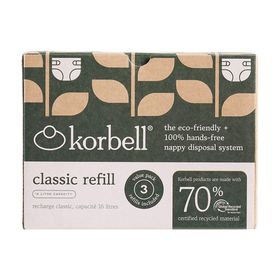 Korbell Classicrefill 3-pack grs-certifierad Refill till blöjhink 1 st