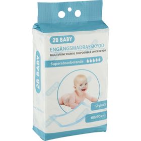 2B Baby Madrasskydd 60x90 cm 12-pack Madrasskydd 1 st
