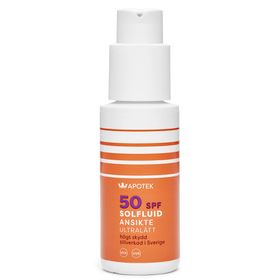 Kronans Apotek Solfluid SPF 50 Solskydd för ansiktet 50 ml