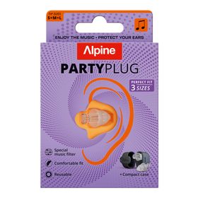 Alpine PartyPlug Transparent Öronproppar 3 st