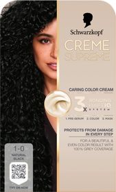 Schwarzkopf Creme Supreme 1-0 Natural Black Hårfärg 182 g