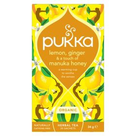 Pukka Lemon, Ginger & A Touch Of Manuka Honey EKO Tepåsar 20 st