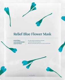 Hyggee Blue Flower Relief Flower Mask Lugnande och kylande sheet mask 35 ml