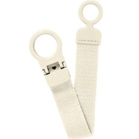 BIBS Pacifier Clip Loop Ivory Napphållare 1 st