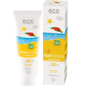 Eco Cosmetics Sollotion SPF 50 Oliv & Havtorn Solskydd för kropp och ansikte 125 ml