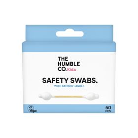 The Humble Co. Kids Natural Cotton Swabs Bamboo White Barntops 50 st