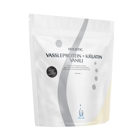 Holistic Vassleprotein + Kreatin Vanilj Pulver 750 g