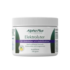 Alpha Plus Elektrolyter Citronsmak Pulver 200 g