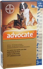Advocate för mycket stora hundar 400 mg/100 mg Moxidektin, kombinationer, Spot-on, lösning, 3 x 4 milliliter