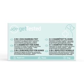 GetTested 3‑i‑1 Hunddiarrétest CPV+CCV+Giardia Snabbtest/självtest 1 st