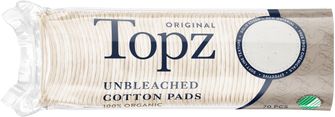 Topz Unbleached Cotton Pads Bomullsrondeller 70 st