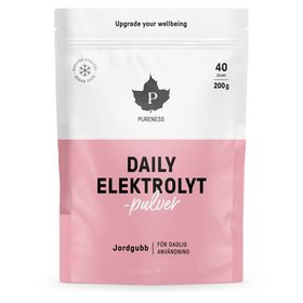 Pureness Daily Elektrolytpulver Jordgubb Pulver 200 g