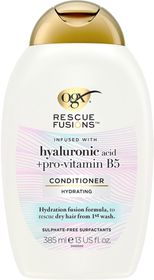 OGX Rescue Fusions Hyaluronic Acid Conditioner Balsam för torrt och skadat hår 385 ml