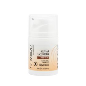 St Moriz Self-Tan Face Lotion Medium Brun utan sol för ansiktet 50 ml