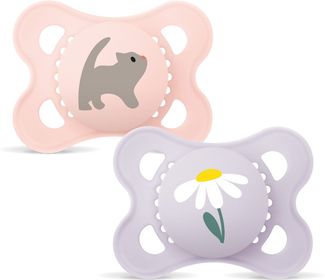 MAM Original Silikon Pink 0-6 Månader Nappar 2 st