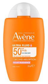 Avène Ultra Fluid Radiance SPF50+ Solskydd för ansiktet 50 ml