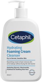 Cetaphil Hydrating Foam Cream Cleanser Löddrande ansiktsrengöring 236 ml