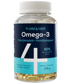 4Him&Her Omega-3 80% Fiskeoljekapsel Kapslar 120 st